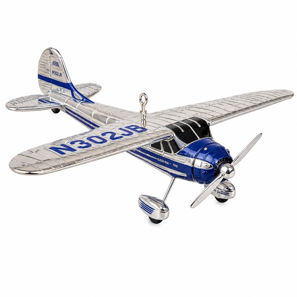 2007 Hallmark Keepsake Cessna 195 Sky’s the Limit #11 Airplane Ornament